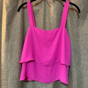 Vibrant Pink Layered Camisole Top